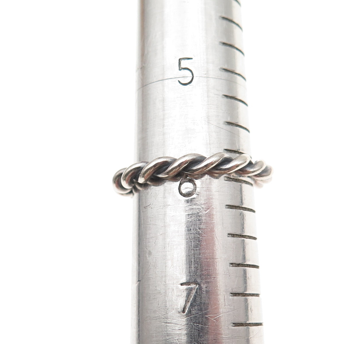 Pandora 925 Sterling Silver Twisted Band Ring Size 6