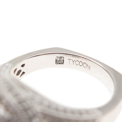 TYCOON 925 Sterling Silver Multi-Cut C Z Engagement Ring Size 7.25