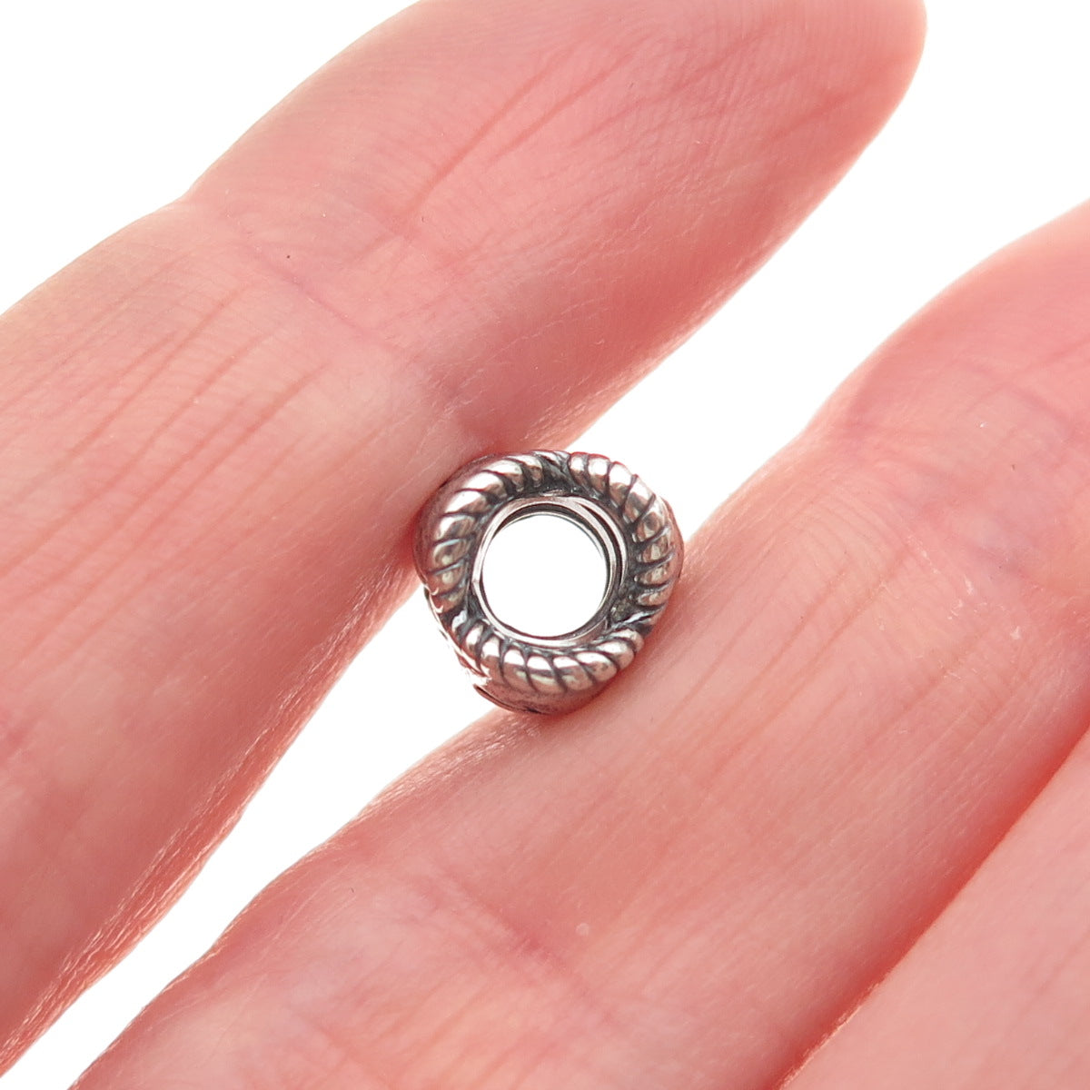 PANDORA 925 Sterling Silver 18th Birthday Heart Slide Bead Charm