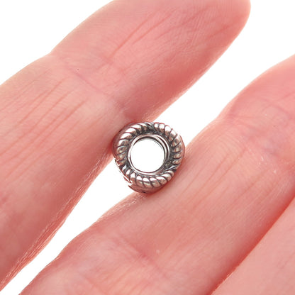 PANDORA 925 Sterling Silver 18th Birthday Heart Slide Bead Charm