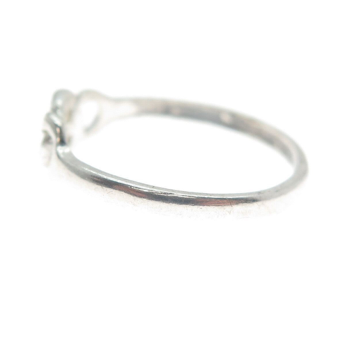 LISA LEE CREATIONS 925 Sterling Silver Vintage Interlocked Circle Ring Size 7