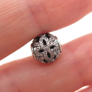 Pandora 925 Sterling Silver C Z Essence Appreciation Slide Bead Charm