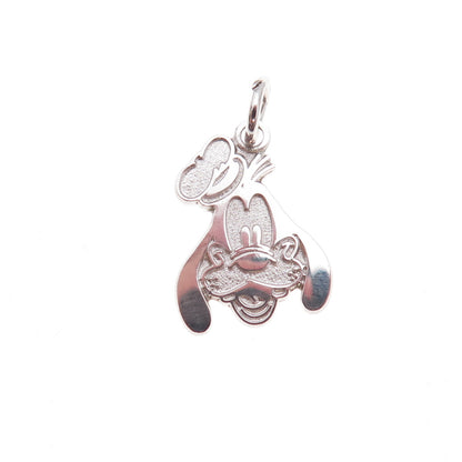 Disney 925 Sterling Silver Vintage Goofy Charm Pendant