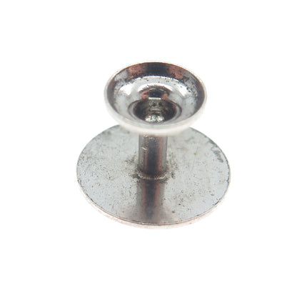 925 Sterling Silver Antique Art Deco Table Minimalist 3D Charm Pendant