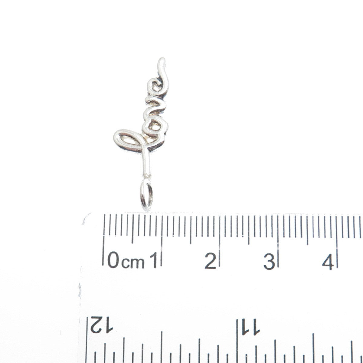 925 Sterling Silver Love Minimalist Charm Pendant