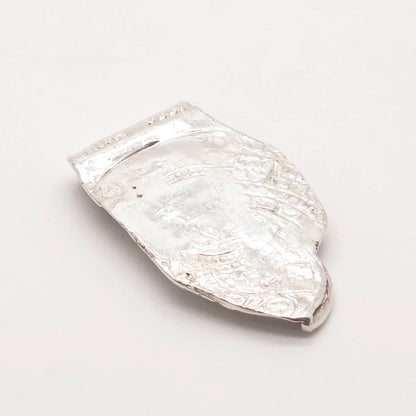 925 Sterling Silver Vintage Abstract Slide Pendant