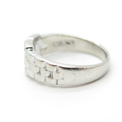 925 Sterling Silver Pave C Z Ring Size 5.75