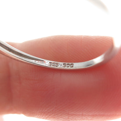GDC Fine Jewelry 925 Sterling Silver Real Diamond Promise Ring Size 9.25