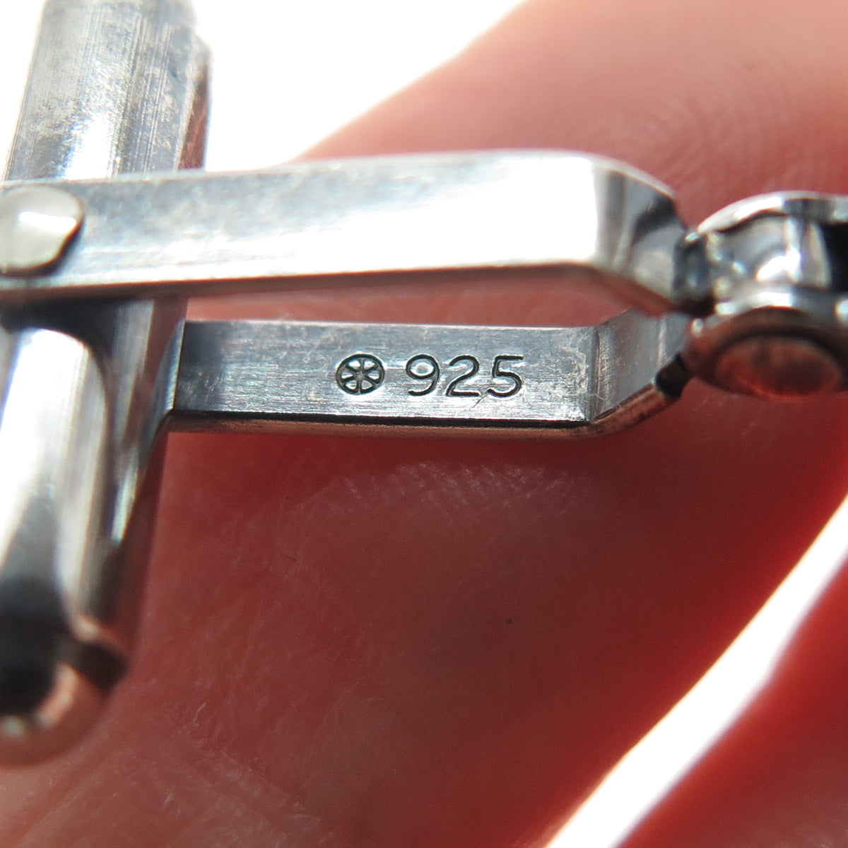 925 Sterling Silver Vintage Modernist Desert Oxidized Cufflinks