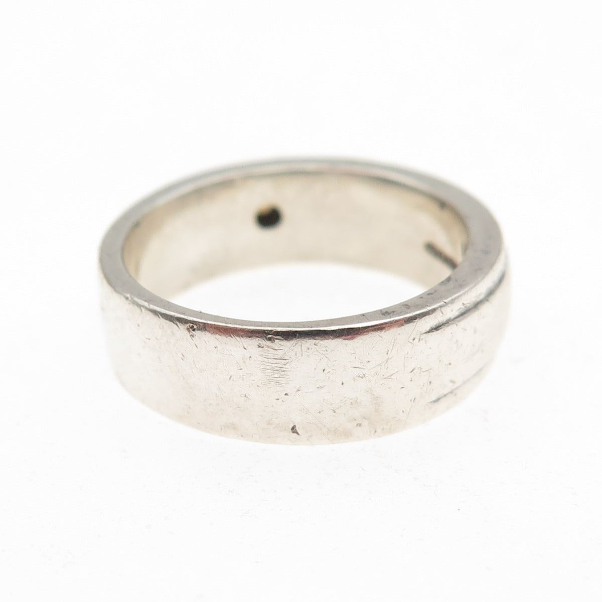 Charite 925 Sterling Vintage Real Citrine Comme Ca Du Mode Band Ring Size 5.75