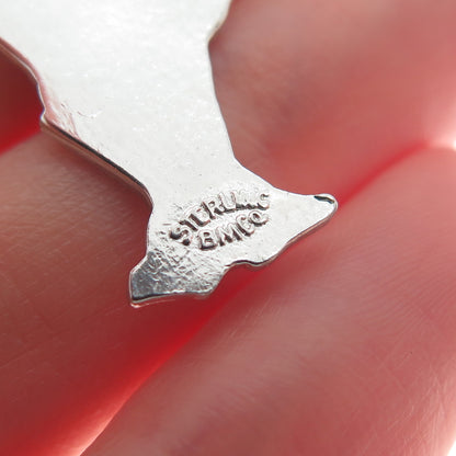 BREADNER CO. 925 Sterling Silver Vintage Ontario Canada Minimalist Charm Pendant