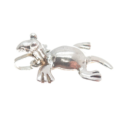 950 Silver Vintage Lizard Minimalist Pendant