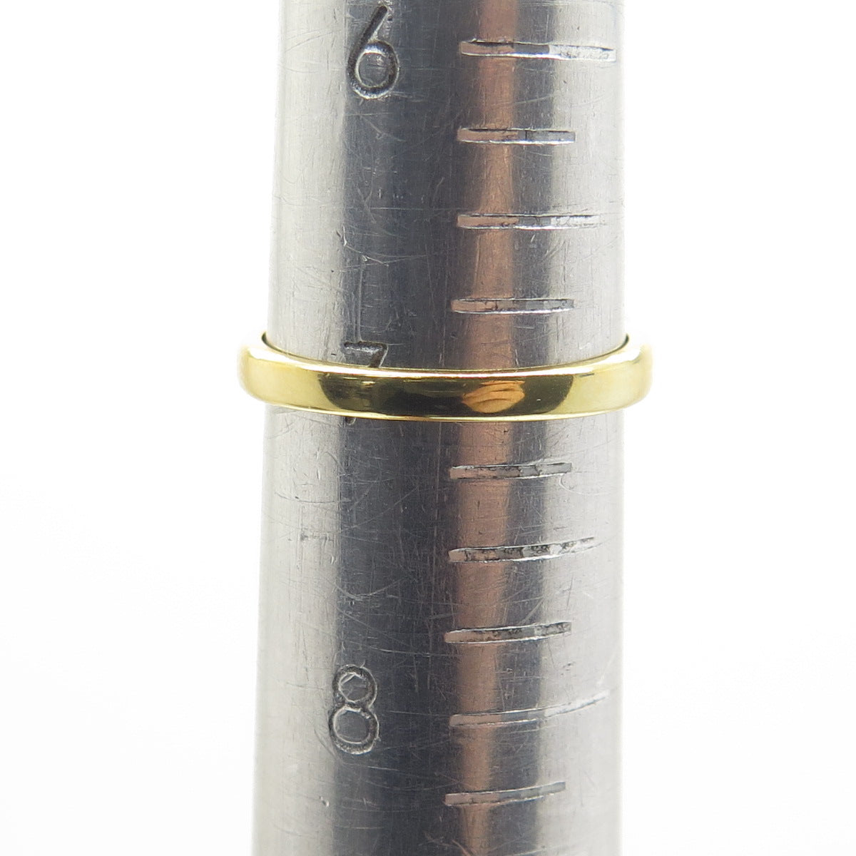 SMK 925 Sterling Silver 2-Tone Ribbed Ring Size 7