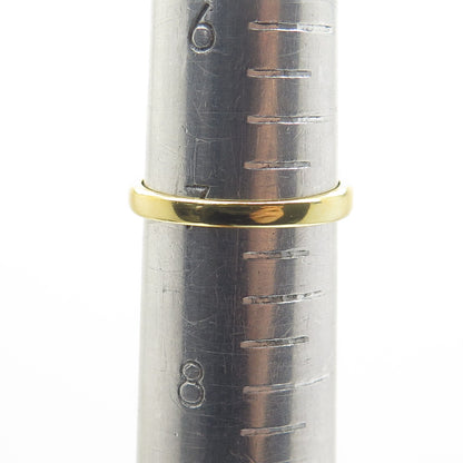 SMK 925 Sterling Silver 2-Tone Ribbed Ring Size 7