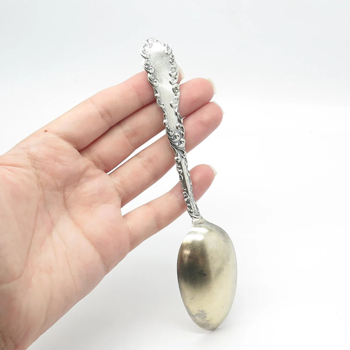 925 Sterling Silver Antique 1892 R. Wallace & Sons Mfg. Co Ornate Spoon