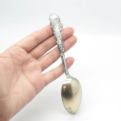 925 Sterling Silver Antique 1892 R. Wallace & Sons Mfg. Co Ornate Spoon