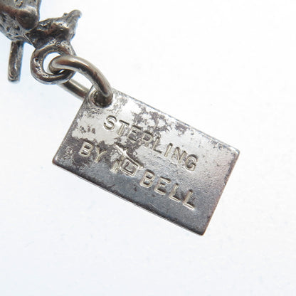 BELL TRADING POST Sterling Silver Vintage Death Valley Horse Rider Charm Pendant