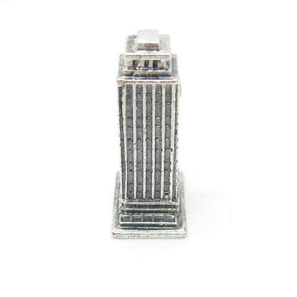 925 Sterling Silver Vintage Prudential Tower 3D Pendant