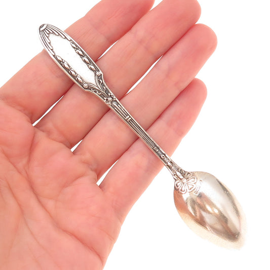 800 Silver Antique Art Deco Germany Coffee Spoon
