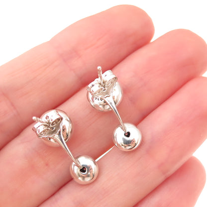 Pandora Sterling Crystal & C Z Dazzling Poetic Droplets Interchangeable Earrings