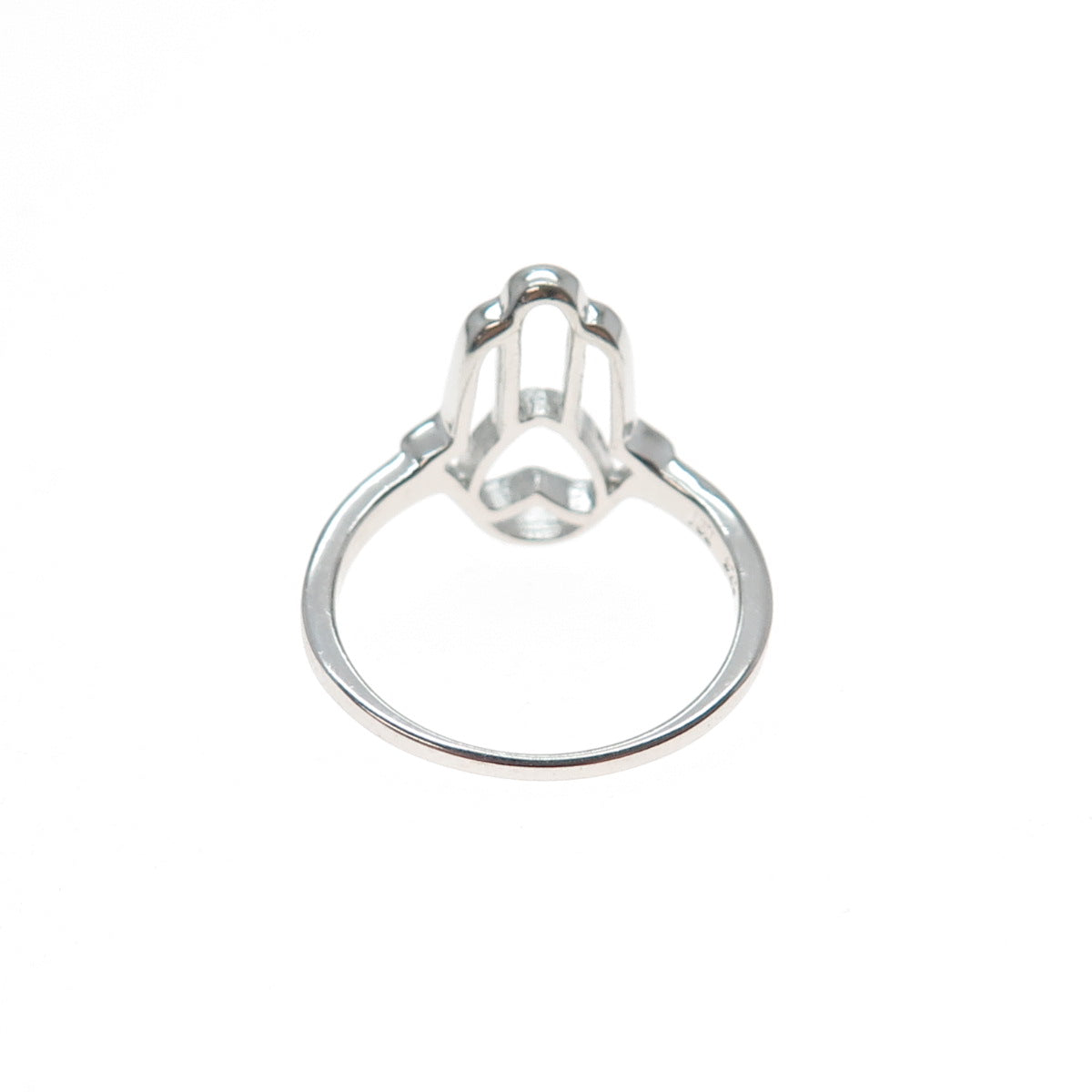 925 Sterling Silver Hamsa Amulet Ring Size 7