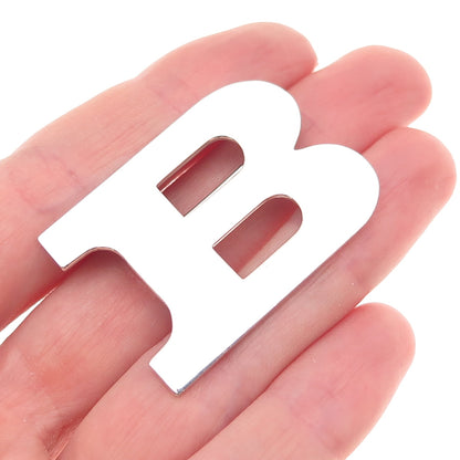 Teeny HWS 835 Silver Vintage Denmark Letter B Initial Pin Brooch