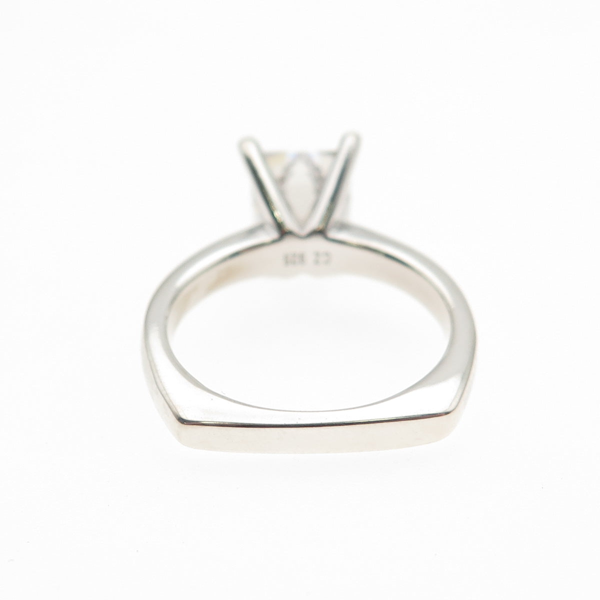 TYCOON 925 Sterling Silver C Z Engagement Ring Size 5.25