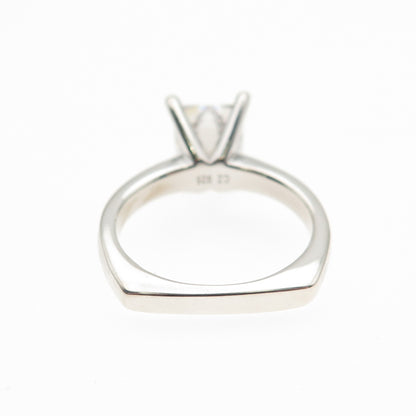 TYCOON 925 Sterling Silver C Z Engagement Ring Size 5.25
