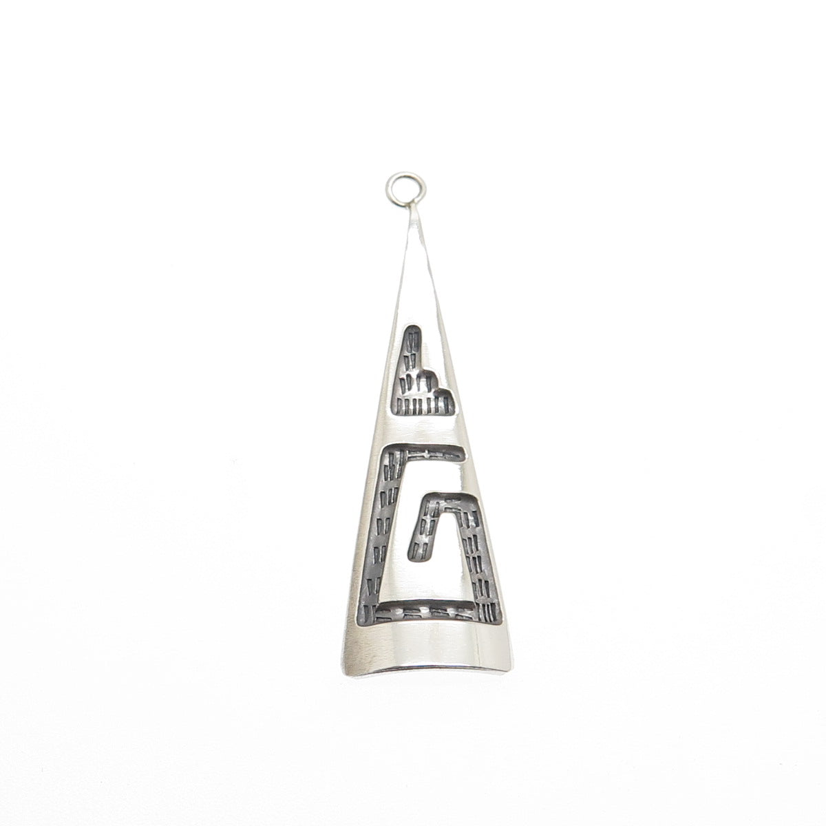 RANDALL ENDITO NAVAJO Old Pawn 925 Sterling Silver Vintage Tribal Charm Pendant