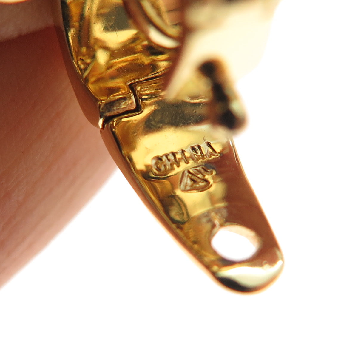 AIL Aluma Gold Plated Vintage Real Lapis Modernist Rolo Chain Necklace 18"