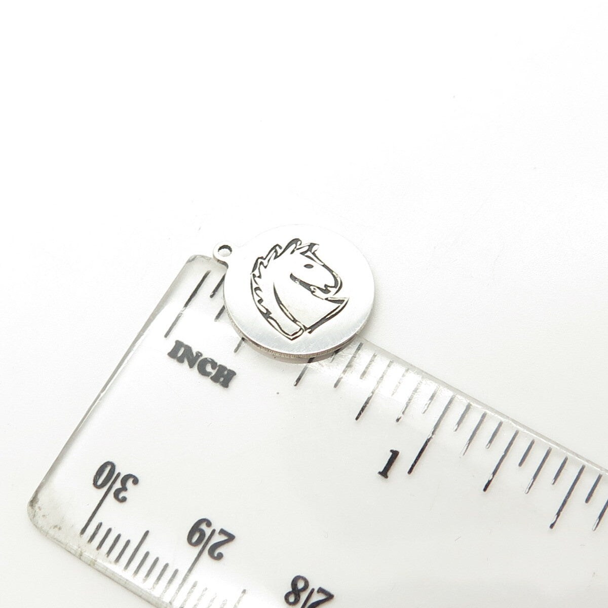 925 Sterling Silver USA Two In Town Horse Charm Pendant
