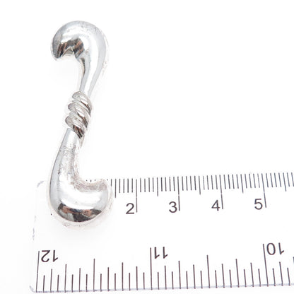 ROSS SIMONS 925 Sterling Silver Vintage Modernist Pin Brooch