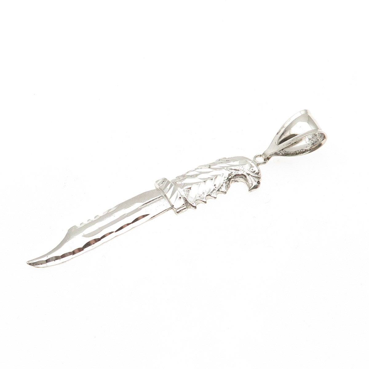 925 Sterling Silver Vintage Dagger Charm Pendant