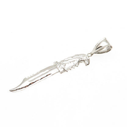 925 Sterling Silver Vintage Dagger Charm Pendant