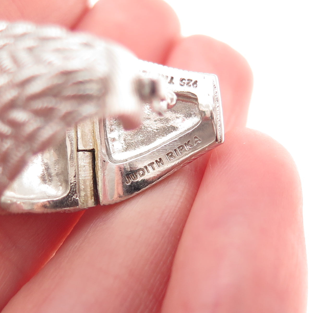 Judith Ripka 925 Sterling Silver Woven Bail for Pendant