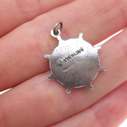 French & Franklin Sterling Silver Antique Atlantic City Convention Hall Pendant