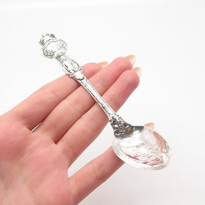 925 Sterling Silver Antique R. Wallace & Sons Mfg. Co "Old State House" Spoon