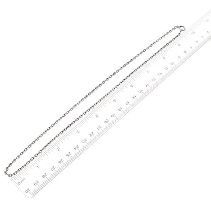 925 Sterling Silver Antique Art Deco Cable Chain Necklace 20"