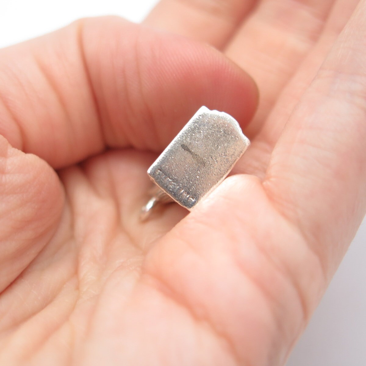 925 Sterling Silver Vintage High Building Charm Pendant