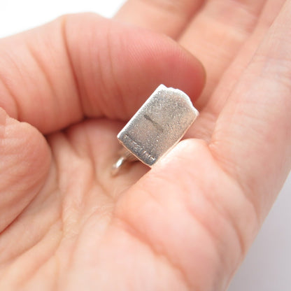 925 Sterling Silver Vintage High Building Charm Pendant