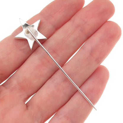 Alwand Vahan 925 Sterling Silver Vintage Star Lapel Pin