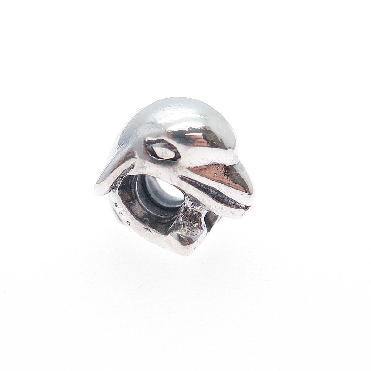 PANDORA 925 Sterling Silver Dolphin Slide Bead Charm