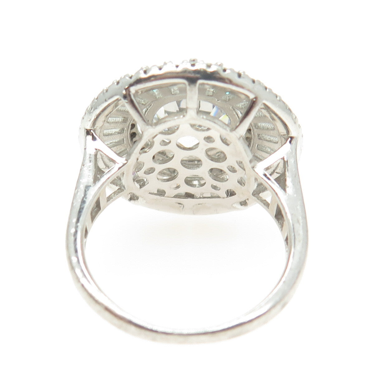 925 Sterling Silver Multi-C Z Ring Size 7.5