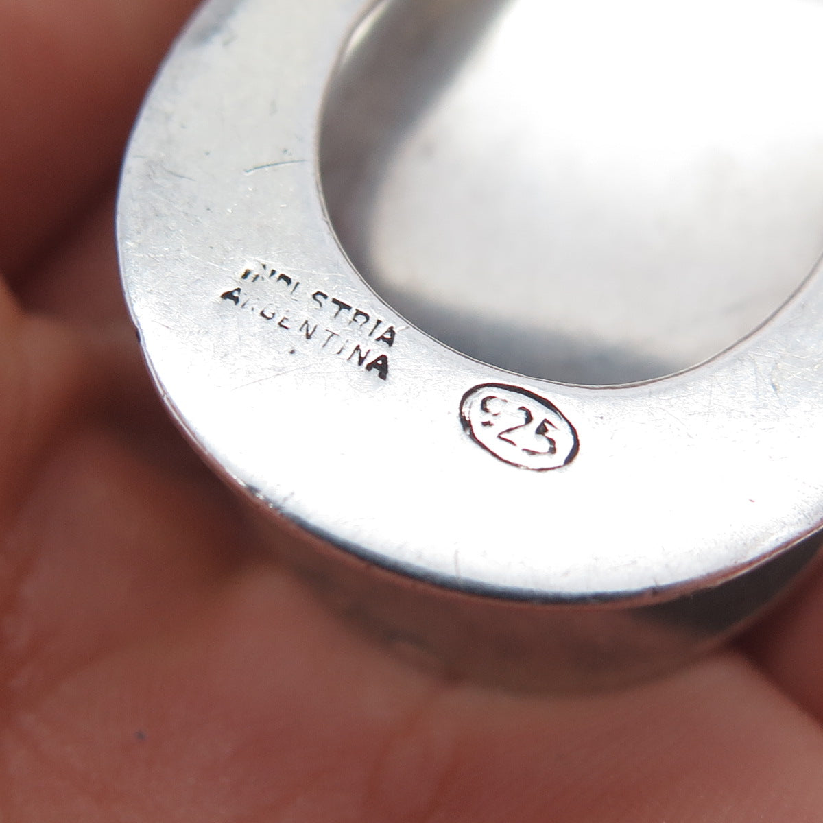 INDUSTRIA ARGENTINA 925 Sterling Silver Vintage Modernist Money Clip