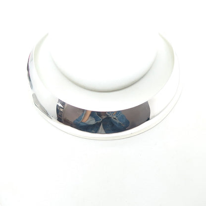 GERHARD HERBST 925 Sterling Silver Vintage Modernist Choker Necklace 14"