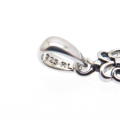 REGINA LANE 925 Sterling Silver Ornate Crucifix Cross Religious Pendant