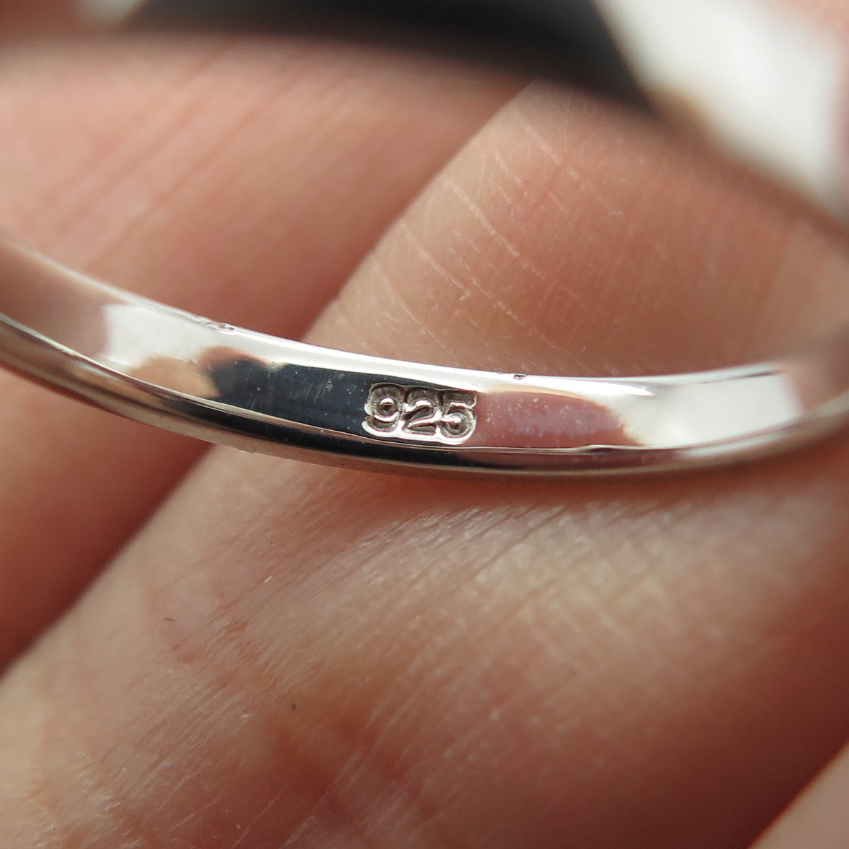 925 Sterling Silver Pink Round-Cut Shaped C Z Ring Size 7