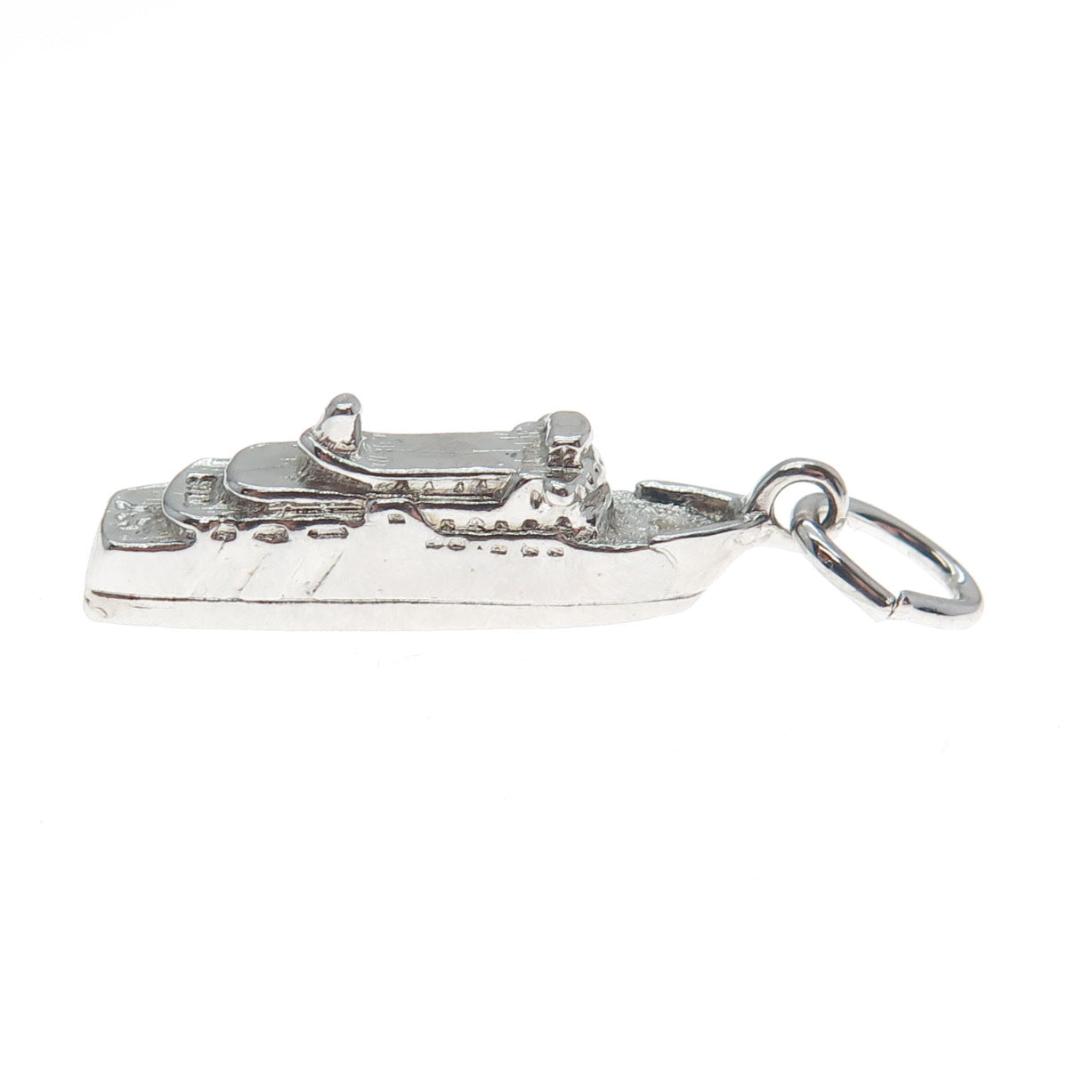 925 Sterling Silver Vintage Chi-Cheemaun Ferry Minimalist Charm Pendant