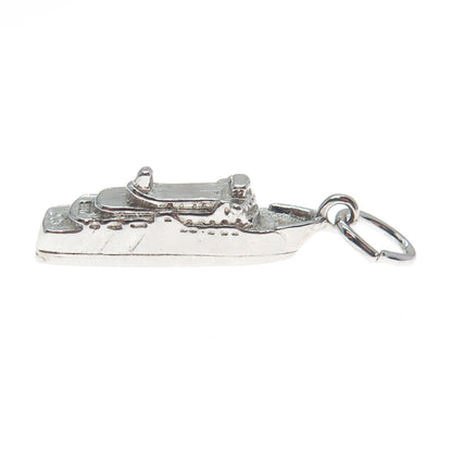 925 Sterling Silver Vintage Chi-Cheemaun Ferry Minimalist Charm Pendant