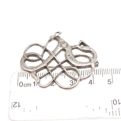 David Andersen 925S Sterling Silver Vintage Norway Viking Period 1000 AD Brooch